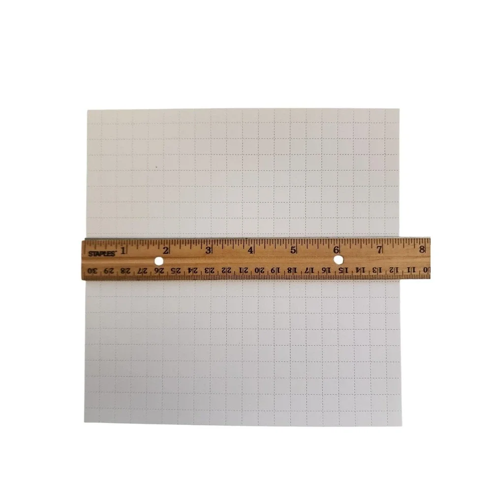 25 Blank Blotter Art sheets blank perforated #80  400 3/8‎ inch large  squares